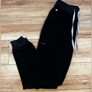 FIGS Women’s Zamora Joggers High Waisted Black Size Medium/Tall Style #1000207